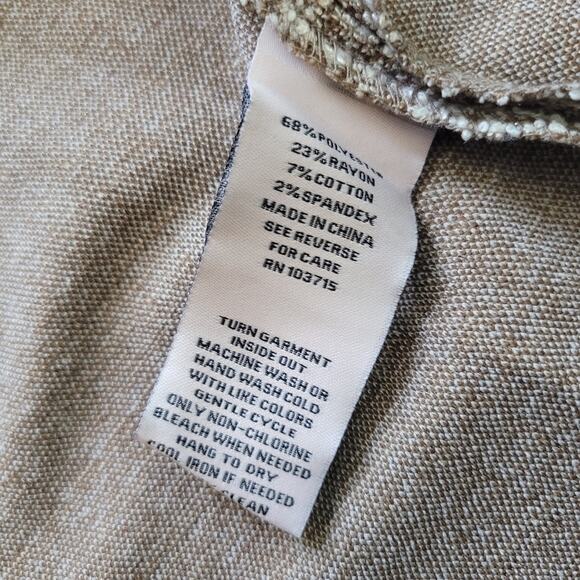 Nanette Lapore Size M Brown Tweed Open Front Blazer Office Mature Neutral - Picture 4 of 8